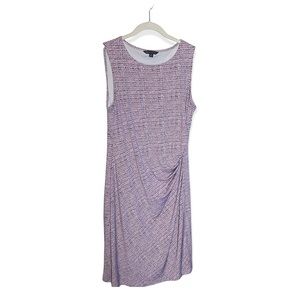 Brooks Brothers Pink Ruched Side Stretchy Sleeveless Dress Size Large